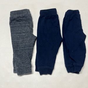 3x Lot boy’s Jogger Sweatpants sz 12M (Carter’s, Garanimals & Jumping Beans)
